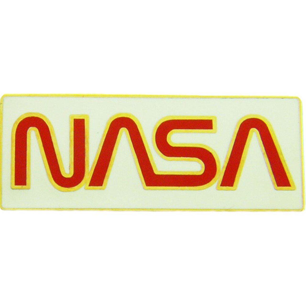 Red NASA Logo Pin 1&#x22;